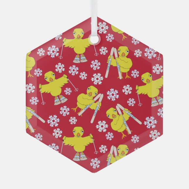 Adorno De Cristal Patrón de patinaje aéreo (Anverso)