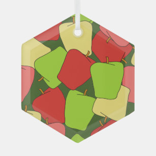 Adorno De Cristal Patrón de salto de Apple