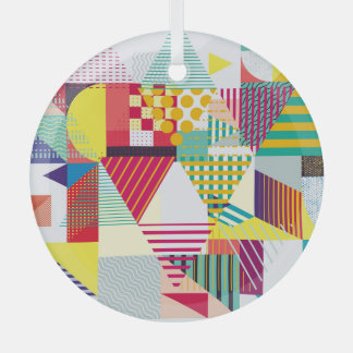 Adorno De Cristal Patrón geométrico decorativo, abstracto y sin fisu
