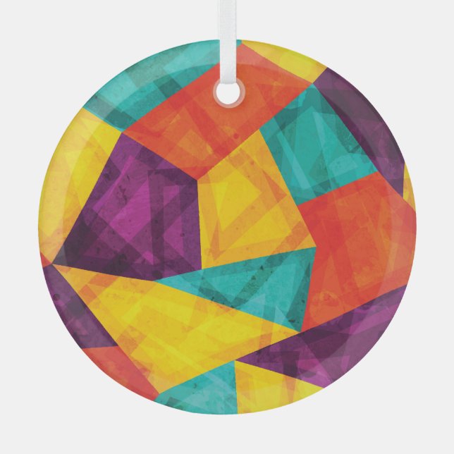 Adorno De Cristal Patrón sin soldadura brillante de mosaico brillant (Anverso)