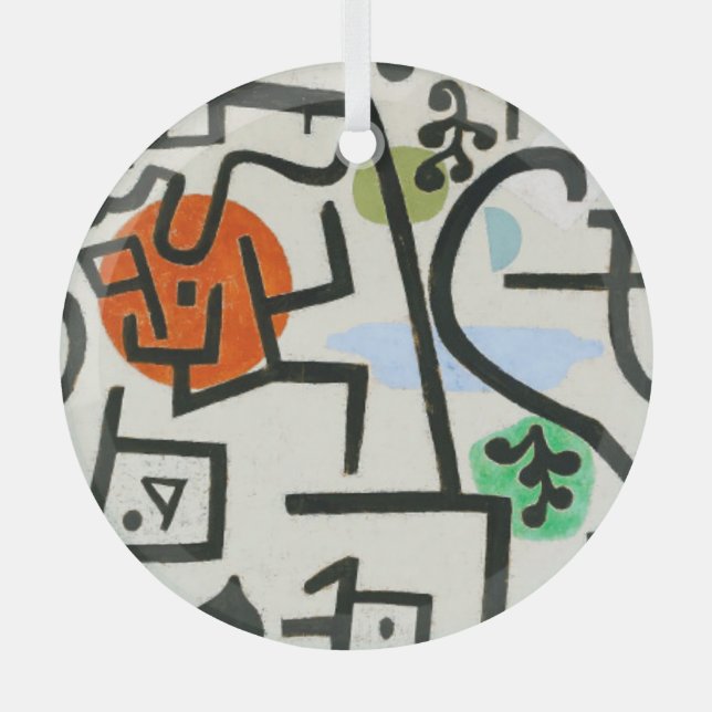 Adorno De Cristal Paul Klee Rich Harbor Abstrae Expressionismo (Anverso)