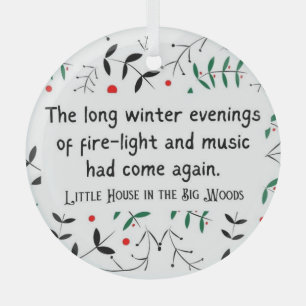 Adorno De Cristal Pequeña casa en los Navidades de Prairie Cosy