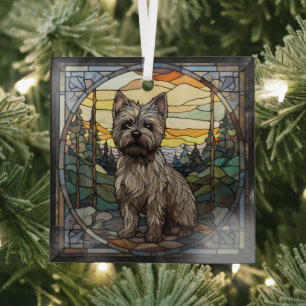 Adorno De Cristal Perro de Cairn Terrier