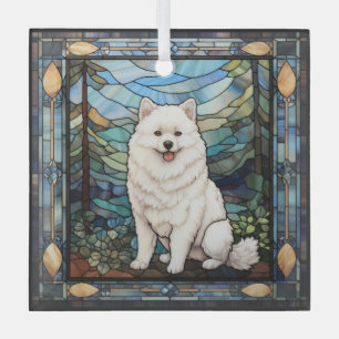 Adorno De Cristal Perro Esquimal Americano
