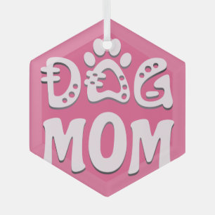 Adorno De Cristal Perro Mamá