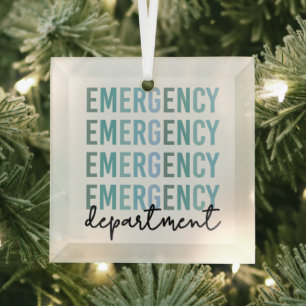 Adorno De Cristal Personal del Departamento de Emergencia Enfermer