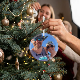 Adorno De Cristal Personaliza la foto de DEJA QUE NIEVE