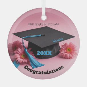 Adorno De Cristal Personalizable de mantenimiento de graduación