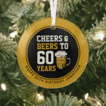 Personalizado 60º cumpleaños Salud y cervezas a 60