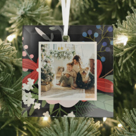 Adorno De Cristal Personalizado de fotos Navidades personalizados