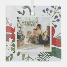 Adorno De Cristal Personalizado de fotos Navidades personalizados