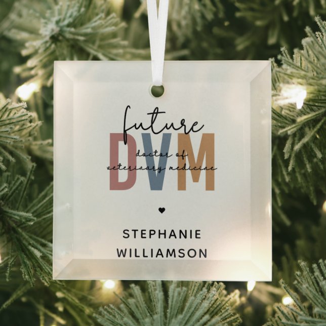 Adorno De Cristal Personalizado Futuro Médica de Medicina Veterinari (in situ)