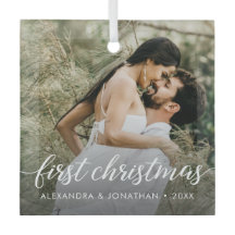 Personalizado recién casada Foto nuestra primera N