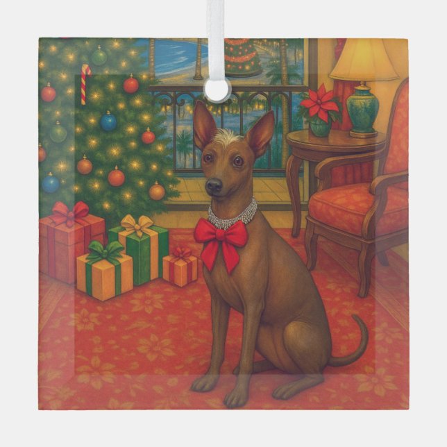 Adorno De Cristal Peruvian Inca Orchid Holiday Card (Anverso)