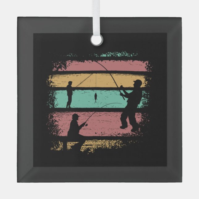 Adorno De Cristal Pesca de época (Anverso)