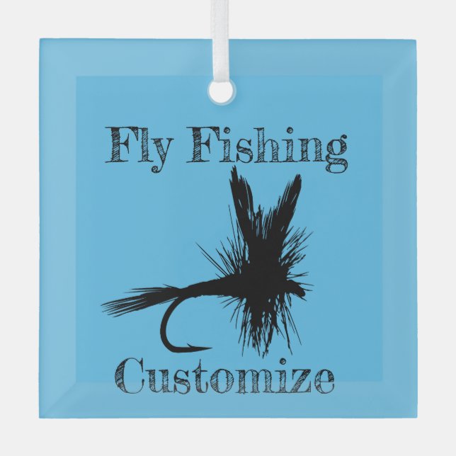 Adorno De Cristal Pesca en mosca Thunder_Cove (Anverso)