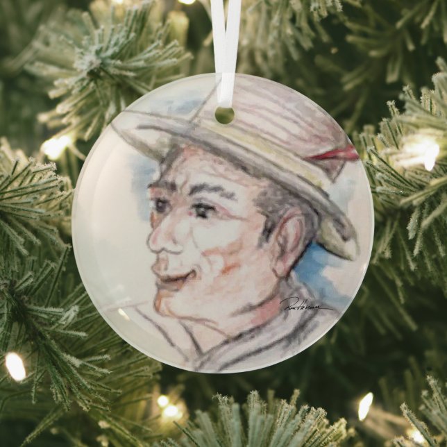 Adorno De Cristal Pescador (in situ)