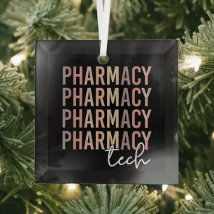 Adorno De Cristal Pharmacy Tech   Técnico Farmacéutico