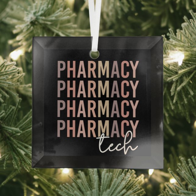 Adorno De Cristal Pharmacy Tech | Técnico Farmacéutico (in situ)