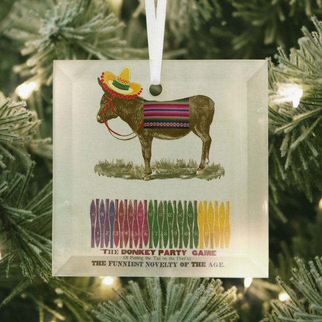 Adorno De Cristal Pin the tail on the Donkey (in situ)