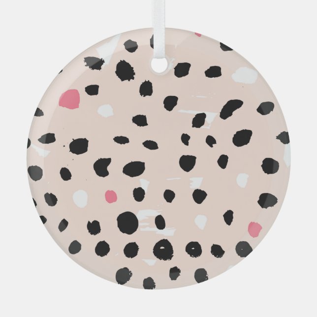 Adorno De Cristal Pincel de tinta: Textura artística (Anverso)