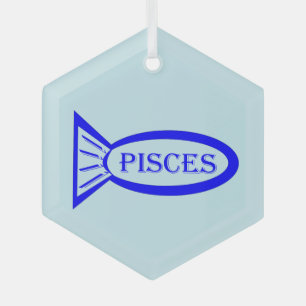 Adorno De Cristal Piscis Star Sign Fish