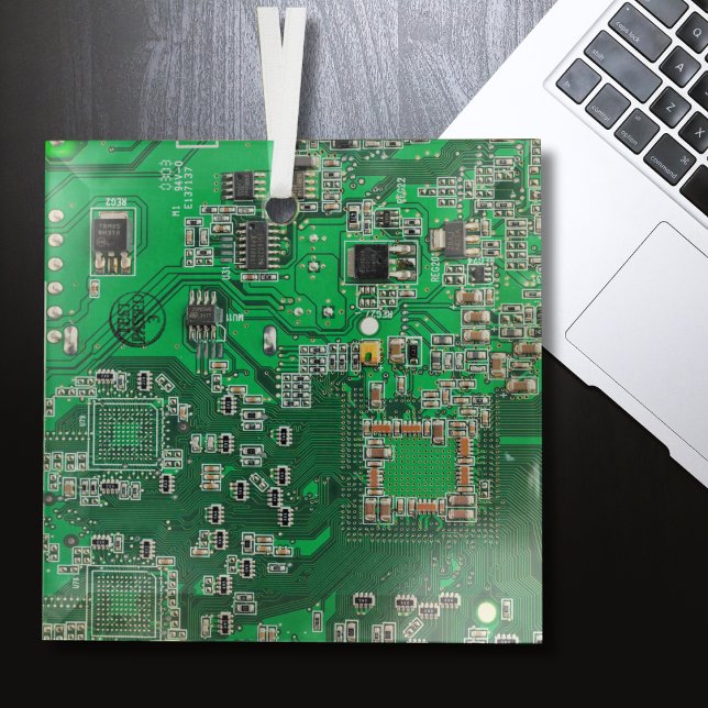 Adorno De Cristal Placa del circuito impreso para el circuito verde  (Subido por el creador)