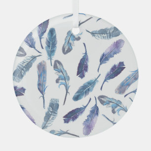 Adorno De Cristal Plumas acuáticas: patrón de ventilación sin soldad