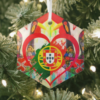 Adorno De Cristal Portuguese folk art