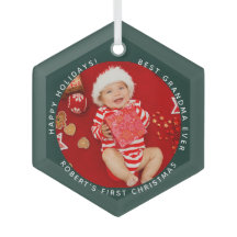 Primer bebé en Navidad Foto Abuela Fiesta