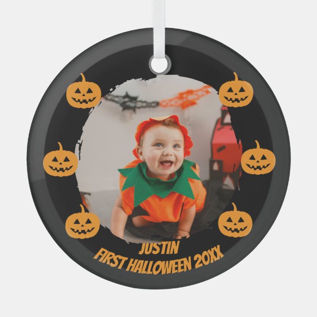 Adorno De Cristal Primera foto de Halloween (Anverso)