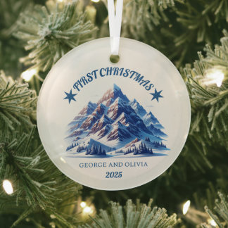 Adorno De Cristal Primera Navidad de George y Olivia