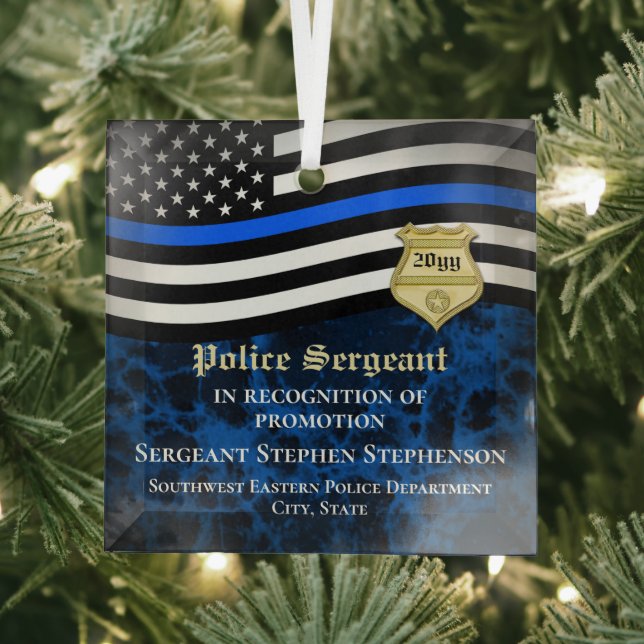 Adorno De Cristal Promoción de Personalizados de policía (in situ)