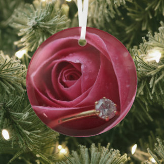 Adorno De Cristal Propuesta de Anillo de Diamantes