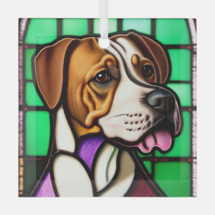Adorno De Cristal Puntero "Vidrio manchado"
