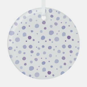 Adorno De Cristal puntos de polka pintados a mano