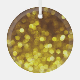 Adorno De Cristal Purpurina de oro: textura de Navidades festivos.