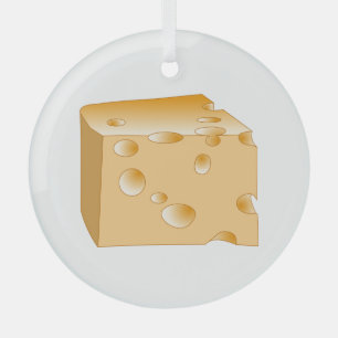 Adorno De Cristal Queso suizo