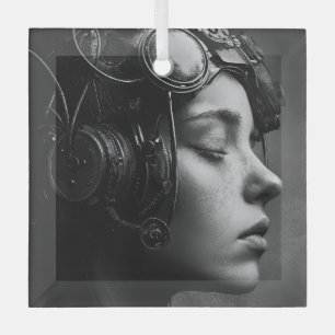 Adorno De Cristal Quirky Steampunk Mujer