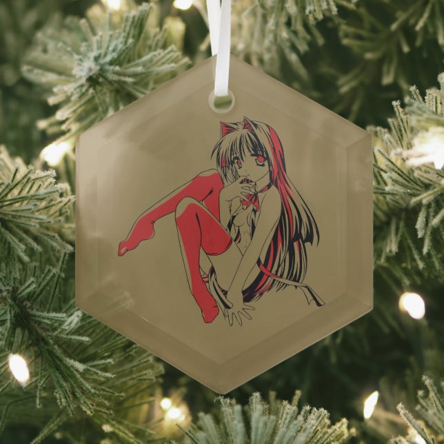 Adorno De Cristal R & B Manga, Neko Catgirl Furry Loli Anime (in situ)