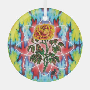 Adorno De Cristal Rad Rad Rosa