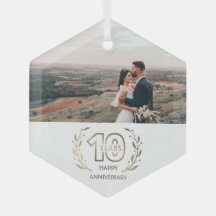 Regalo fotográfico de décimo aniversario para pare