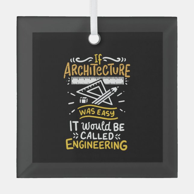 Adorno De Cristal Regalos de arquitectos (Anverso)