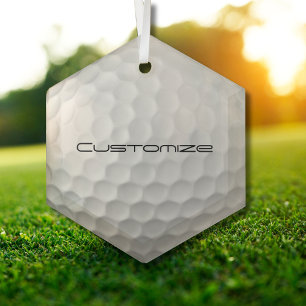 Adorno De Cristal Regalos de Pelotas de Golf Personalizadas Serie Si