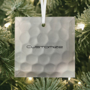 Adorno De Cristal Regalos de Pelotas de Golf Personalizadas Serie Si