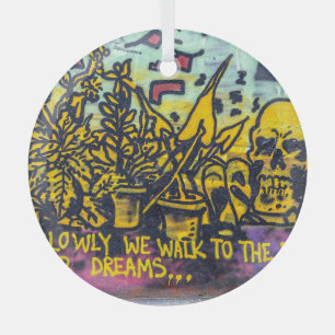 Adorno De Cristal Resumen de graffiti arte urbano