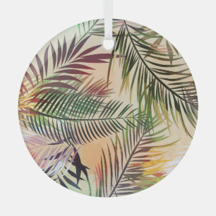 Adorno De Cristal Resumen de plantas tropicales: Ilustracion de époc