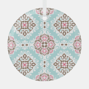 Adorno De Cristal Resumen en mosaico: Vintage Seamless Pattern
