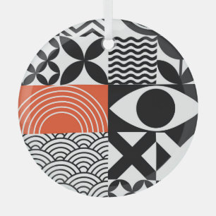 Adorno De Cristal Resumen moderno: tela de diseño artístico.