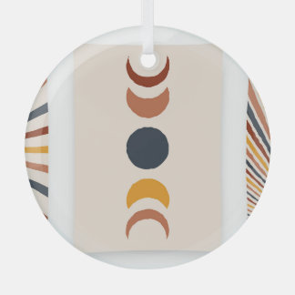 Adorno De Cristal Resumen Posters de Sun Moon Boho